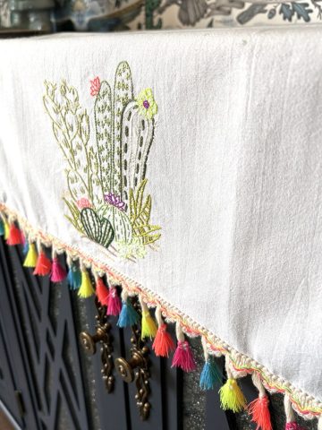 hand embroidery, embroidered designs, embroidered scenes, custom embroidery