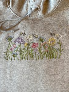 Wildflower Meadow Hand Embroidered Sweatshirt