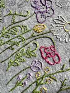 Wildflower Meadow Hand Embroidered Sweatshirt