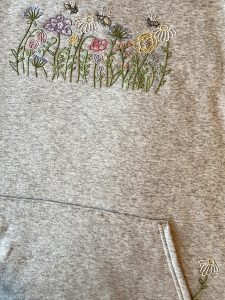 Wildflower Meadow Hand Embroidered Sweatshirt