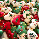 Homemade mini sugar cookies, homemade christmas cookies, dipped sugar cookies
