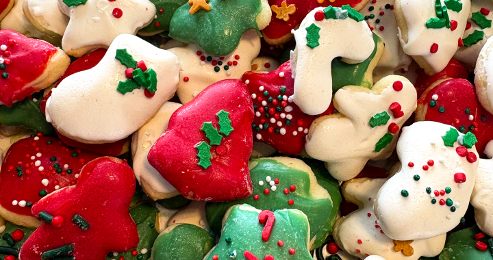 Homemade mini sugar cookies, homemade christmas cookies, dipped sugar cookies