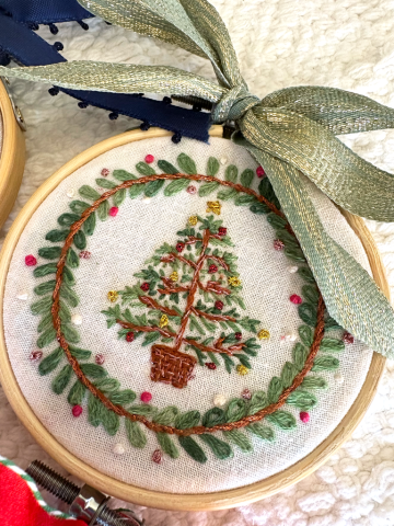 hand embroidery, custom embroidery, christmas embroidery, holiday embroidery, embroidery gifts