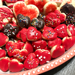 Mini Valentine's Day Heart Shaped Sugar Cookies