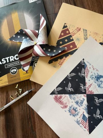 Patriotic Pinwheels for Vintage Style Summer Decorating Patriotic Pinwheels for Vintage Style Summer Decorating