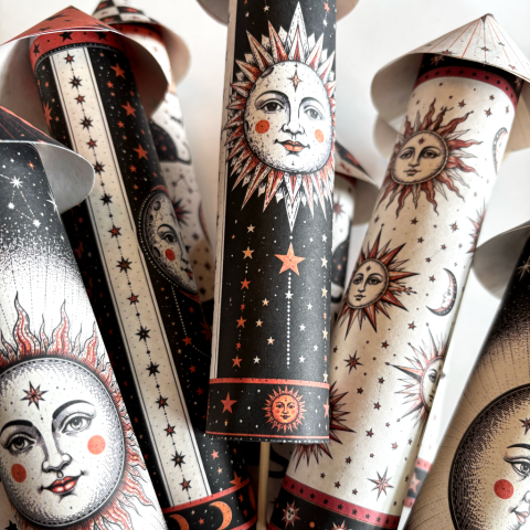 The Astral Menagerie Collection - Handmade Paper Rockets