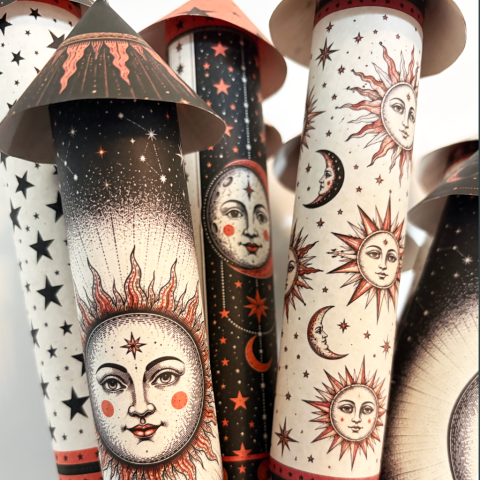 The Astral Menagerie Collection - Handmade Paper Rockets