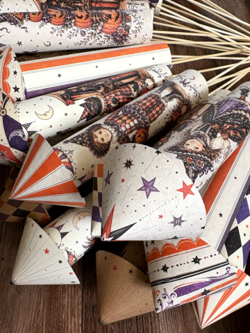 Moonlight Masquerade Vintage Style Halloween Carnival Rocket Decorations Moonlight Masquerade Vintage Style Halloween Carnival Rocket Decorations