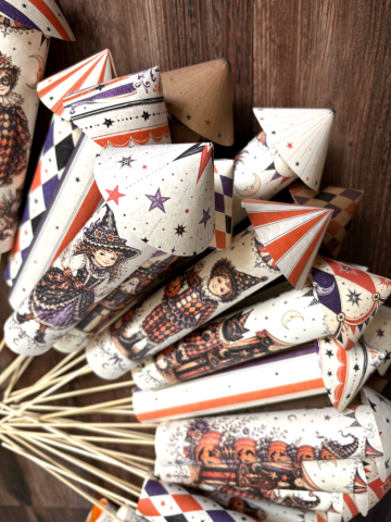 Moonlight Masquerade Vintage Style Halloween Carnival Rocket Decorations Moonlight Masquerade Vintage Style Halloween Carnival Rocket Decorations