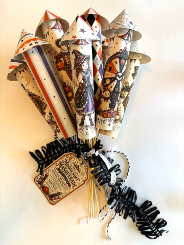 Moonlight Masquerade Vintage Style Halloween Carnival Rocket Decorations Moonlight Masquerade Vintage Style Halloween Carnival Rocket Decorations