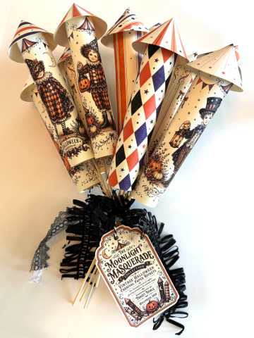 Moonlight Masquerade Vintage Style Halloween Carnival Rocket Decorations Moonlight Masquerade Vintage Style Halloween Carnival Rocket Decorations