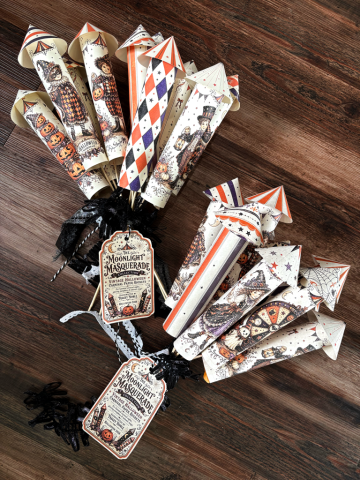 Moonlight Masquerade Vintage Style Halloween Carnival Rocket Decorations Moonlight Masquerade Vintage Style Halloween Carnival Rocket Decorations