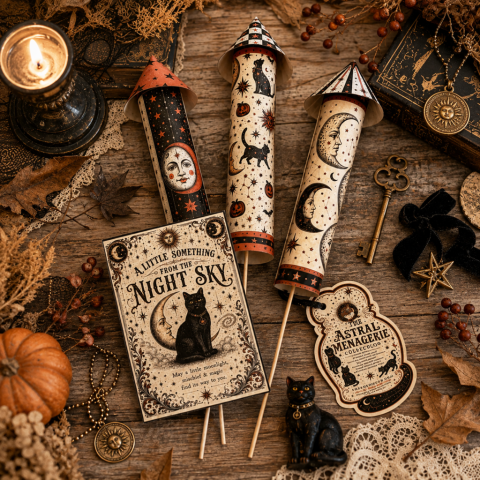 A Little Something From the Night Sky: Custom Halloween Rocket Bouquetsed A Little Something From the Night Sky: Custom Halloween Rocket Bouquets