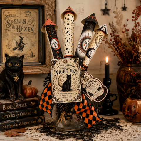 A Little Something From the Night Sky: Custom Halloween Rocket Bouquets A Little Something From the Night Sky: Custom Halloween Rocket Bouquets