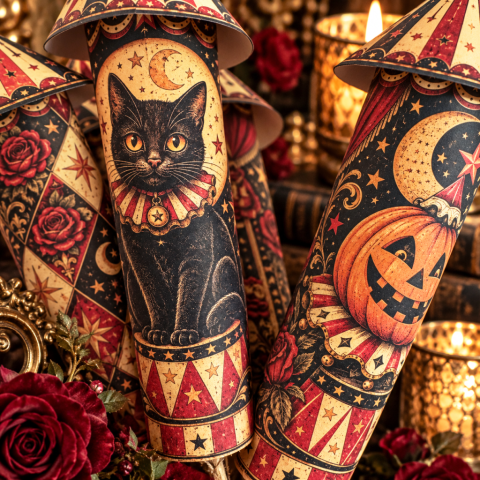 Midnight Midway: After Dark — The Enchanted Rose Garden Paper Rocket Nosegay Midnight Midway: After Dark — The Enchanted Rose Garden Paper Rocket Nosegay