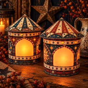 Midnight Midway Lanterns by Tracey Noble